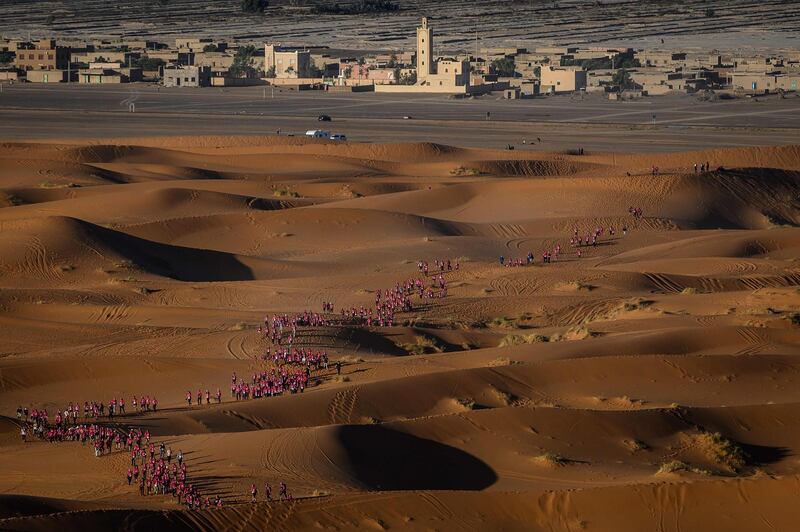 The Rose Trip is not about speed, instead it's about being able to understand and interpret the desert surroundings. AFP