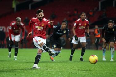 Bruno Fernandes has scored 14 penalties since joining Manchester United last January. Getty