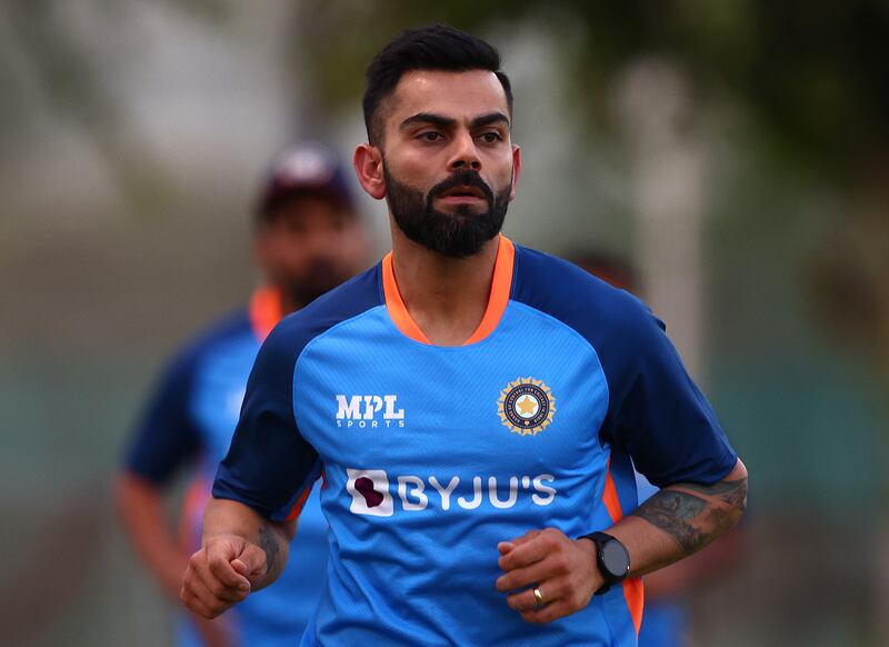 Virat Kohli of India warms up during the training session at the ICC Academy. Getty Images