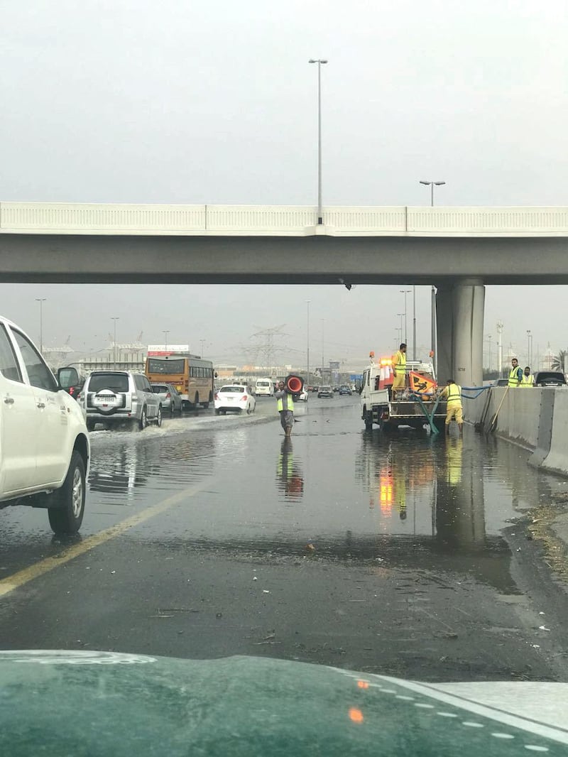 Hundreds of road accidents occurred in Dubai due to bad weather. Dubai traffic police