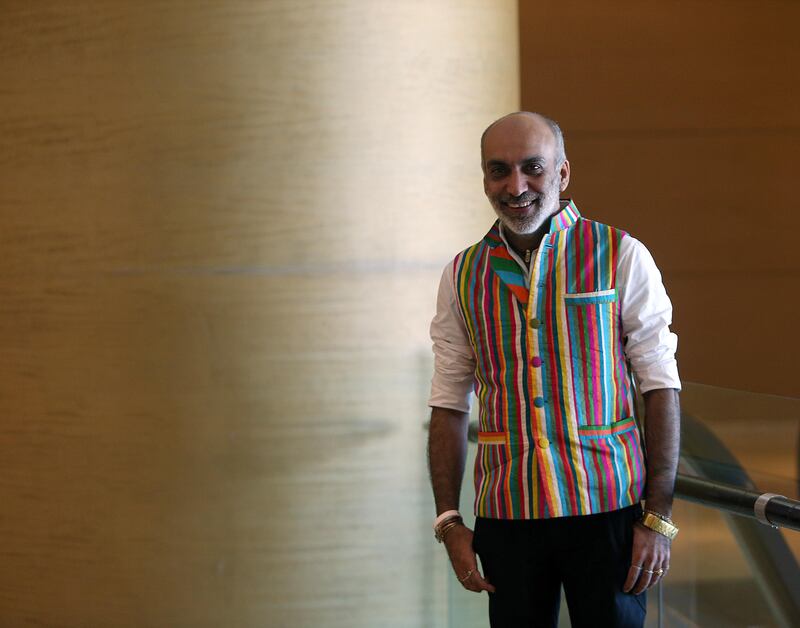 Indian fashion designer Manish Arora at The Address, Dubai Mall