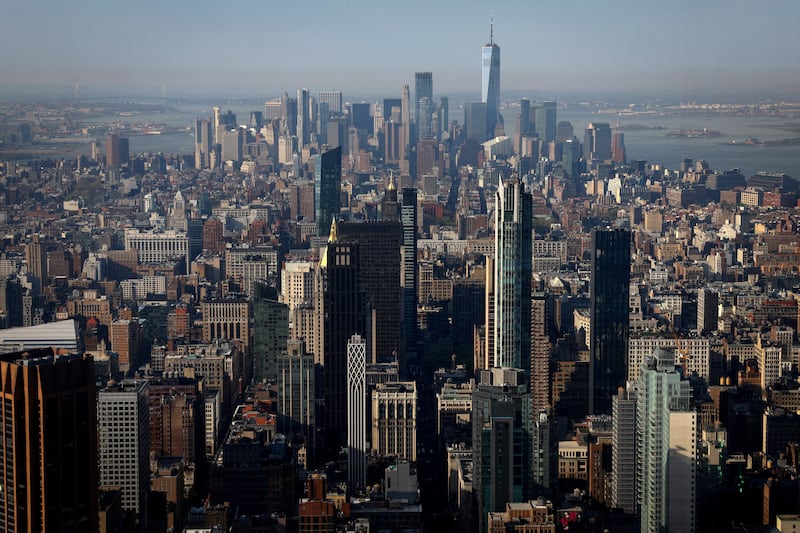The Manhattan skyline. Friday's earthquake rocked skyscrapers in the borough in New York City. Reuters