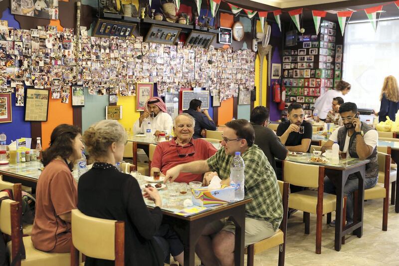 DUBAI , UNITED ARAB EMIRATES , January 9 ��� 2019 :- Inside view of the Ustad Special Kabab Iranian restaurant in Bur Dubai in Dubai. ( Pawan Singh / The National ) For News. Story by Nick Webster 