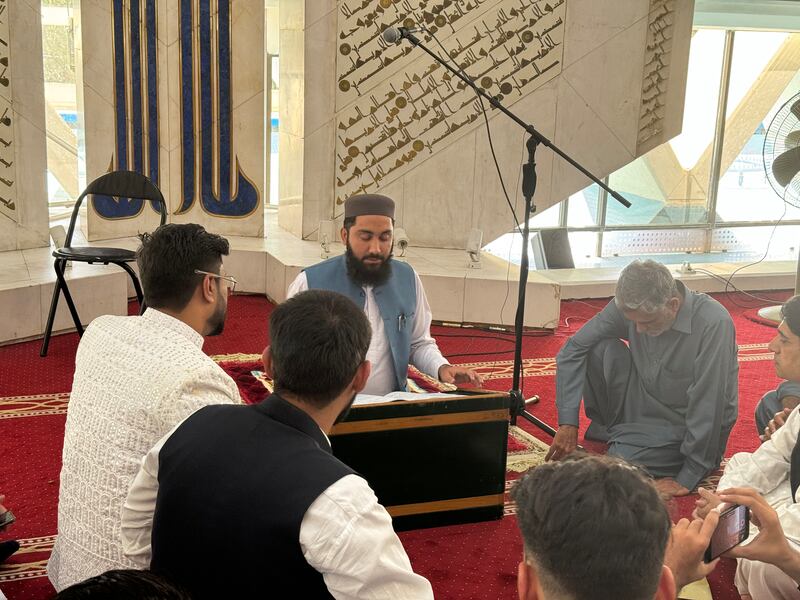Sheikh Mohammed Attaurrahman, imam at Faisal Mosque in Islamabad. Ismaeel Naar / The National
 
