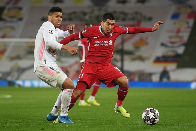 Roberto Firmino - 6. The Brazilian failed to pick out Alexander-Arnold when in a dangerous position before the break. He had a number of half chances in the second period, the best of which was blocked by Militao. He made way for Oxlade-Chamberlain with eight minutes left. Getty Images