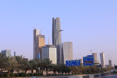 The King Abdullah Financial District in Riyadh. Saudi Arabia's per capita income rose sharply during the second quarter of this year. Bloomberg 