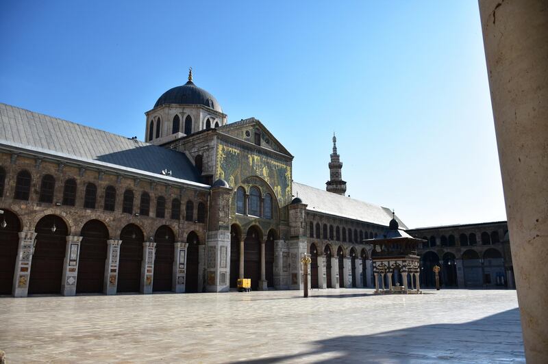 General view of the Umayyad Mosque, the most ancient mosque in the old city of Damascus, Syria.  EPA