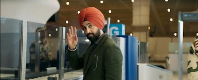 Diljit Dosanjh plays a customs officer and potential love interest in Crew. photo: Communication network production