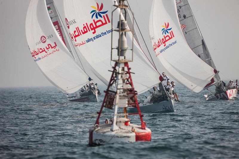 EFG Bank - Sailing Arabia The Tour 2013. .Leg4. Dubai - RAK.Please credit: Lloyd Images