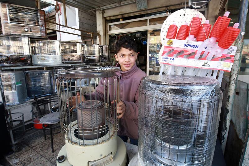 Omar earns three Jordanian dinars ($4.25) a day, which helps pay the family's monthly rent of 130 Jordanian dinars. AFP