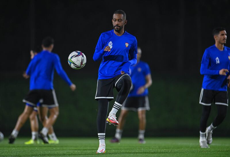 Abdulaziz Haikal during training.