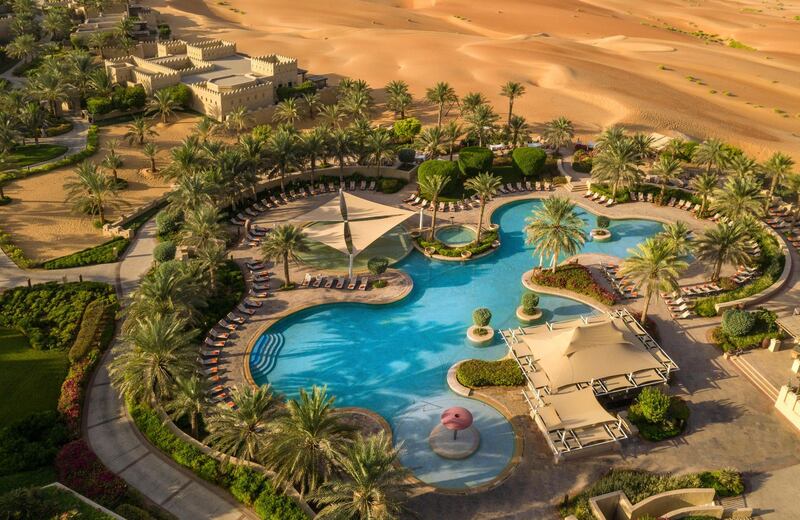 Qasr Al Sarab by Anantara has been voted the world's most Instagrammable hotel, thanks in no small part to its stunning pool. Courtesy Anantara