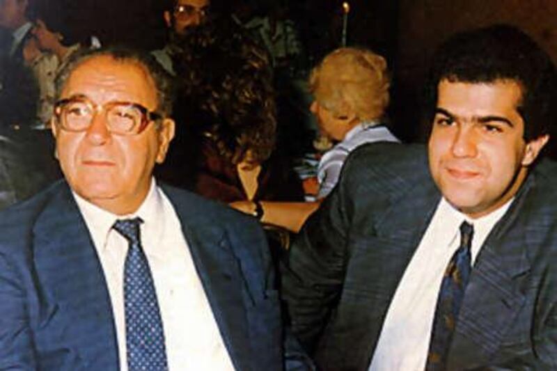 Loucas Haji-Ioannou, left, with his son Stelios.