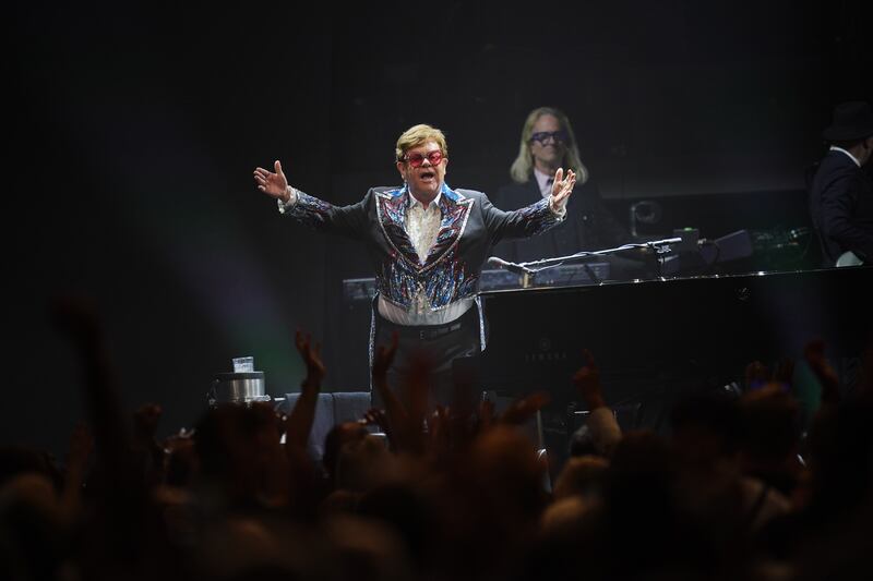 Elton John during his final show on the Farewell Yellow Brick Road tour at the Tele2 Arena in Stockholm on July 8, 2023. All photos: PA