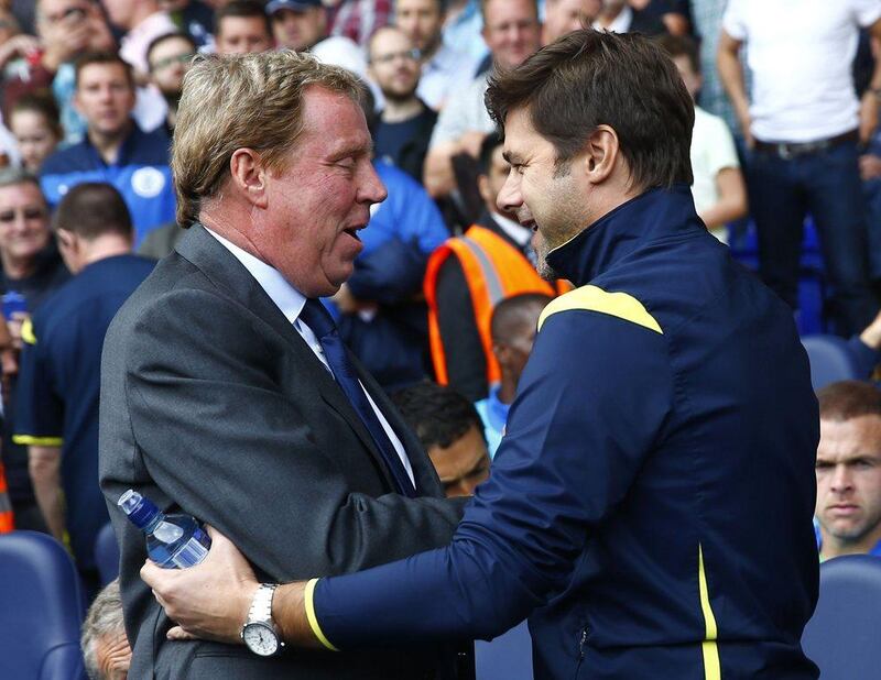 Harry Redknapp and Mauricio Pochettino together in 2014 when Redknapp weas in charge of Queens Park Rangers. Eddie Keogh / Reuters