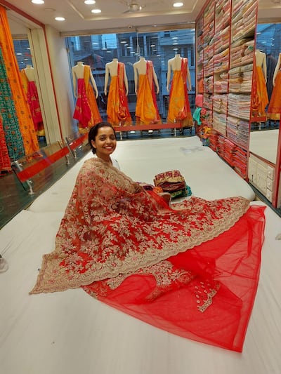 Kshama Bindu shopping for her wedding day. Photo: Kshama Bindu