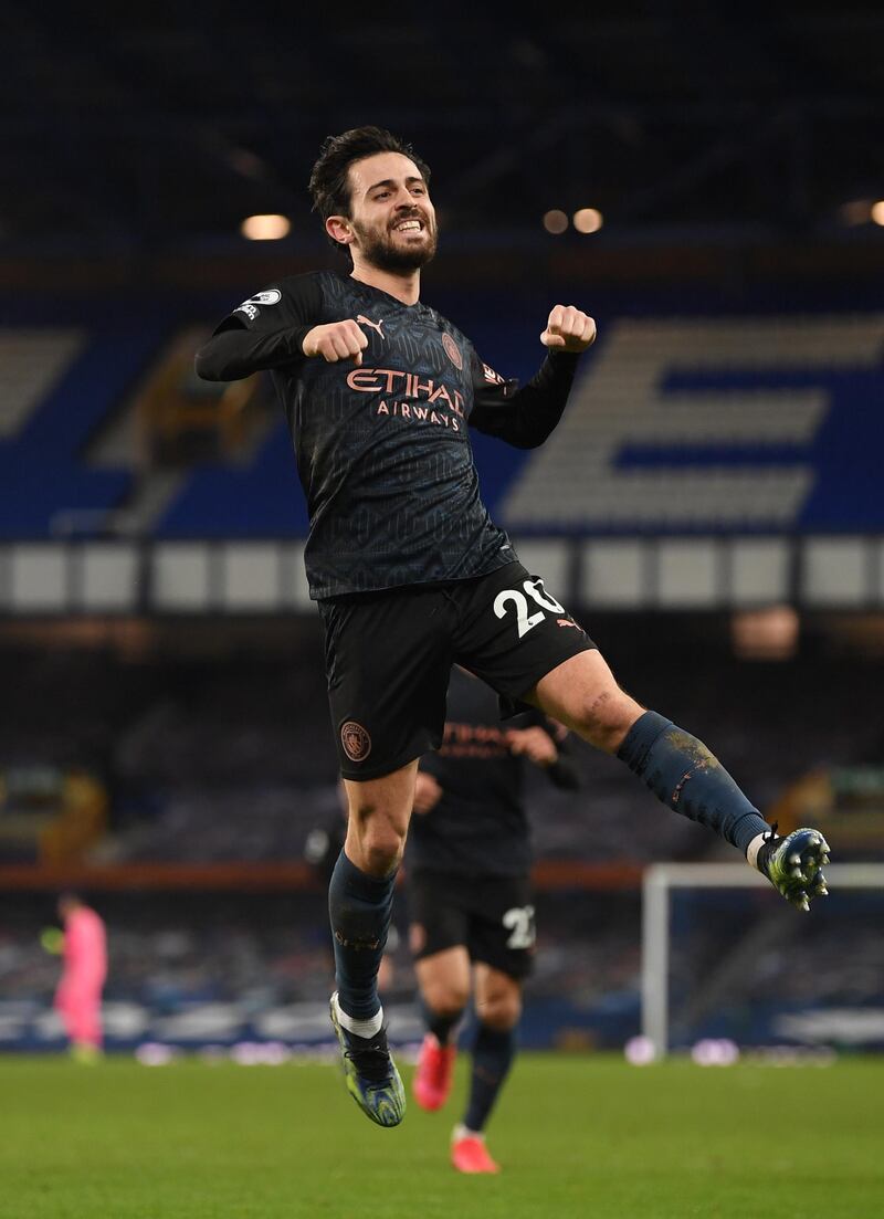 Bernardo Silva - 9, Worked well in tight spaces and was always looking to make something happen, often linking up with Walker and Mahrez well. This was epitomised when he got the ball off the right-back to assist the Algerian. Topped off a great performance with a goal of his own. EPA