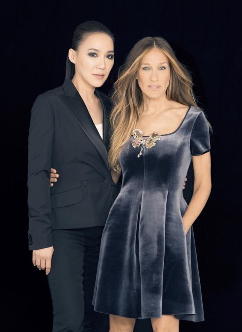 A handout photo of Cindy Chao and Sarah Jessica Parker. Courtesy Cindy Chao 