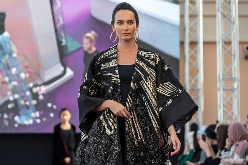 DUBAI, UNITED ARAB EMIRATES. 07 MARCH 2019. Dubai Modest Fashion Week Day 1 at the Emerald Palace Kempinski. College of Fashion Design, Dubai. (Photo: Antonie Robertson/The National) Journalist: Patrick Ryan. Section: National.