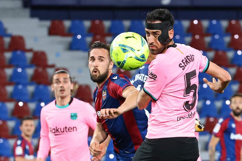 Sergio Busquets, 7 - Played well just three days after fracturing his cheek bone. “It feels terrible,” he said after a game which finished 3-3. “As has happened too many times this season, errors have cost us. We weren’t precise with our passing and they took advantage of that. The point means very little to us.” AFP