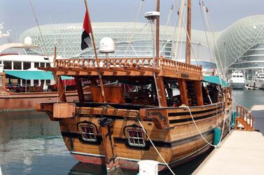 Take a dhow tour around Yas Marina this summer for half the cost. Stephen Lock / The National 