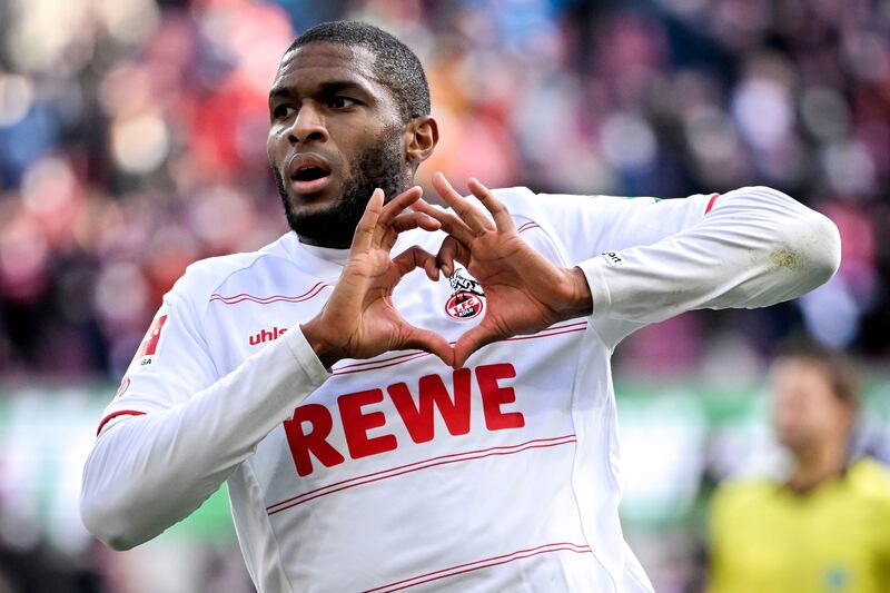 6) Anthony Modeste (Cologne) 20 goals in 32 games. EPA