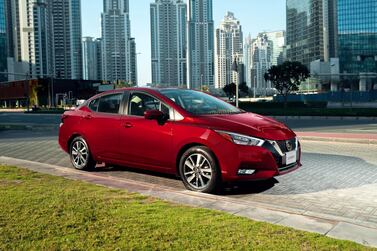 The 2020 Nissan Sunny in its Middle East home. All photos courtesy Nissan