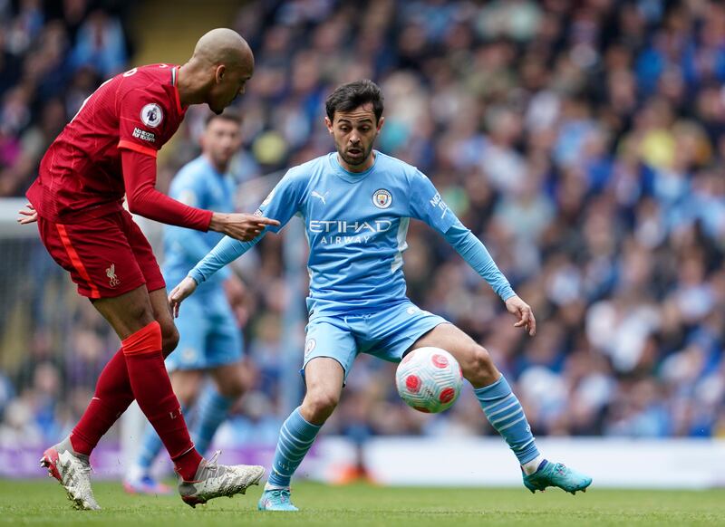 Fabinho - 4

De Bruyne went past the Brazilian too easily before the opening goal and he struggled against the City press. He was unable to impose himself on the game. 
AP