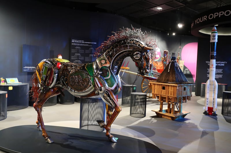 Memorabilia, sculptures, musical instruments and digital presentations from the more than 200 nations that had installations during Expo 2020 are on display at the Stories of Nations pavilion at Expo City in Dubai