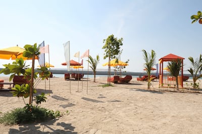 The beach area of the club. Photo. Photo: Leslie Pableo for The National