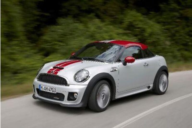 The low-set John Cooper Works Coupé is quick and responsive as well as boasting 280L of storage to the rear, compared with 160L in a regular Mini hatchback. Courtesy of Mini