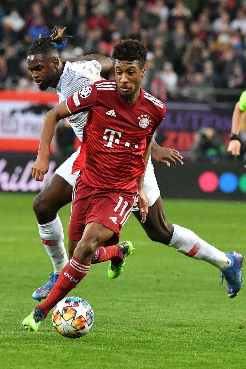 Centre-back: Oumar Solet (RB Salzburg). Seemed to have an uncanny sixth sense about where to be when danger threatened against Bayern Munich. Made several crucial blocks and interceptions to maintain Salzburg’s early lead and will be disappointed to have missed a header immediately before Bayern’s late equaliser. AFP