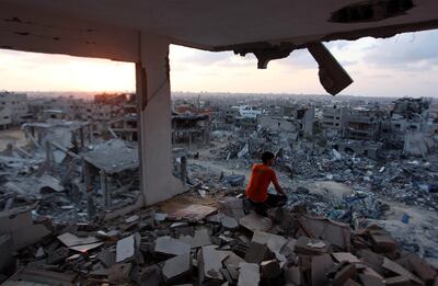 Gaza city following the Israeli assault in 2014. Getty Images