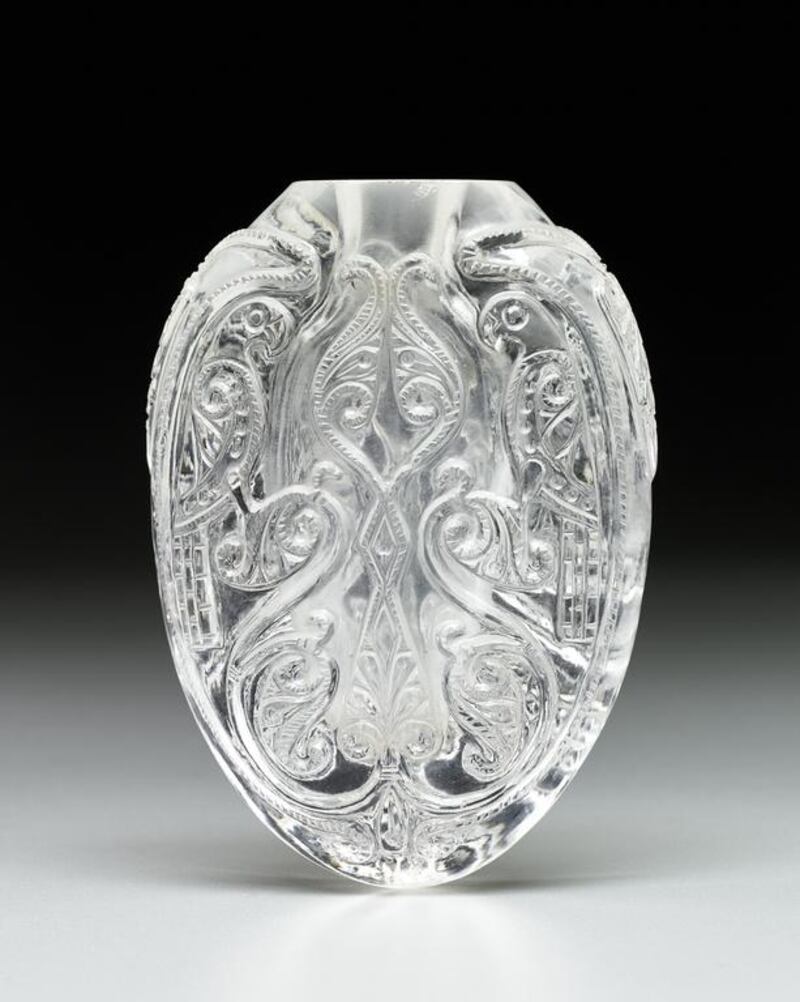 Flask, Egypt, circa 1025, rock crystal. Ira Schrank / The Kier Collection of Islamic Art on loan to the Dallas Museum of Art.