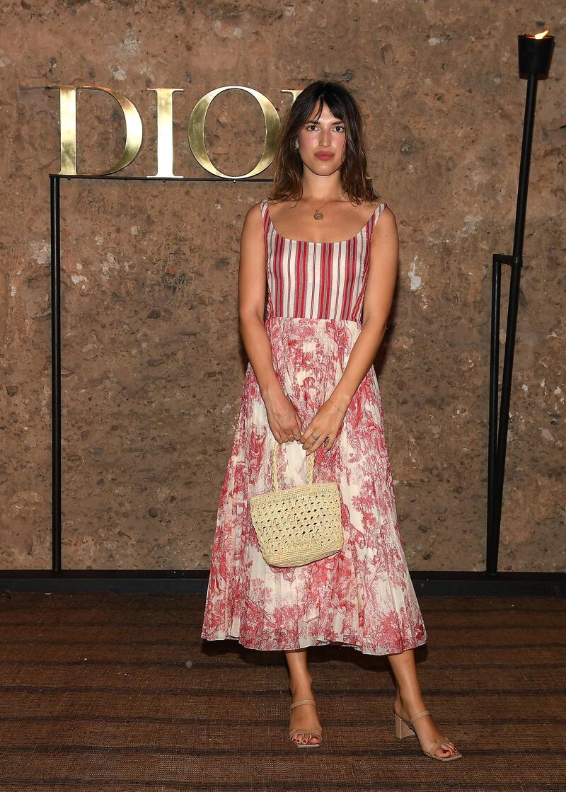 Model and designer Jeanne Damas attends the Christian Dior Cruise 2020 show in Marrakech. Getty Images