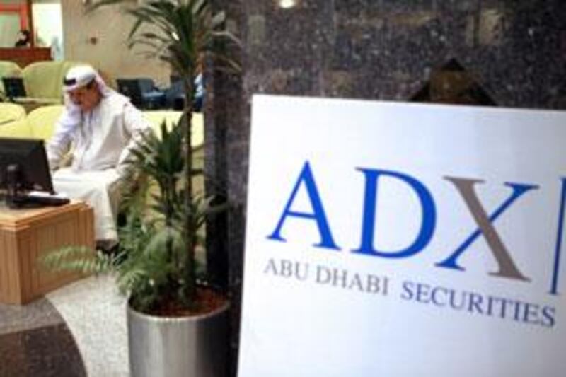 The Abu Dhabi Securities Market General Index rose by 0.8 per cent.