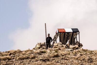 An Egyptian military outpost at the Israel-Egypt border as seen from southern Israel. Reuters