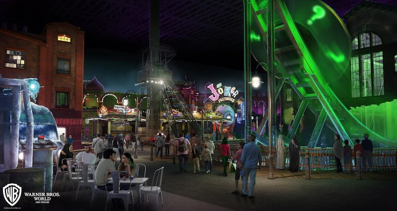 The details of the rides and attractions of the Gotham City portion of Warner Bros. World Abu Dhabi have been announced - the indoor theme park will open on Yas Island this summer. Supplied