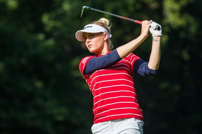 03/08/2019. Ladies European Tour 2019. AIG Women's British Open, Woburn Golf Club, Woburn, England. 1-4  August 2019. Charley Hull of England during the second round. Credit: Tristan Jones