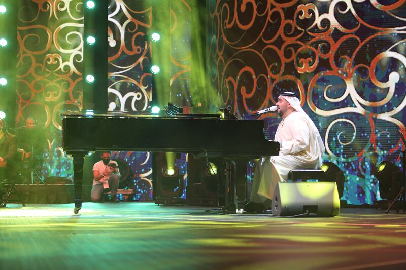 Al Jassmi performing at Etihad Arena in Abu Dhabi. Photo: DCT Abu Dhabi