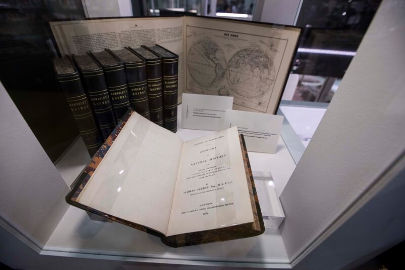 A first edition of Charles Darwin's 'The Voyage of the Beagle'. All photos: Ruel Pableo / The National