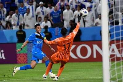 Khalid Essa was in inspired form in the semi-finals to lead Al Ain past Al Hilal. AP