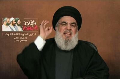 Hezbollah leader Hassan Nasrallah has said his group is prepared for war with Israel. AFP