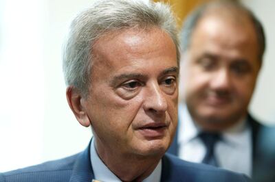 FILE PHOTO: Lebanon's Central Bank Governor Riad Salameh meets with the government's social and economic council in Beirut, Lebanon September 27, 2018. REUTERS/Mohamed Azakir/File Photo