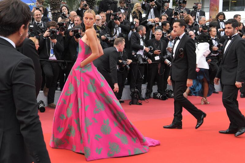 Karolina Kurkova attends the screening of 'Once Upon A Time In Hollywood' during the Cannes Film Festival on May 21, 2019. AFP