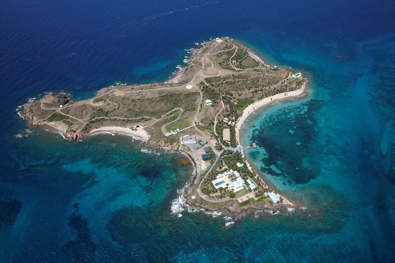 Little St James Island, one of the properties of the late Jeffrey Epstein, is between St Thomas and St John in the US Virgin Islands. All photos: Reuters