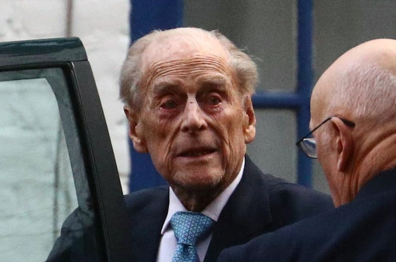 Britain's Prince Philip enters a car as he leaves the King Edward VII's Hospital in London, Britain December 24, 2019. REUTERS/Hannah McKay