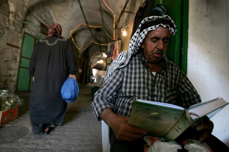 The Old City of Hebron, in the West Bank, could become a Unesco World Heritage List site.  / AFP PHOTO / HAZEM BADER