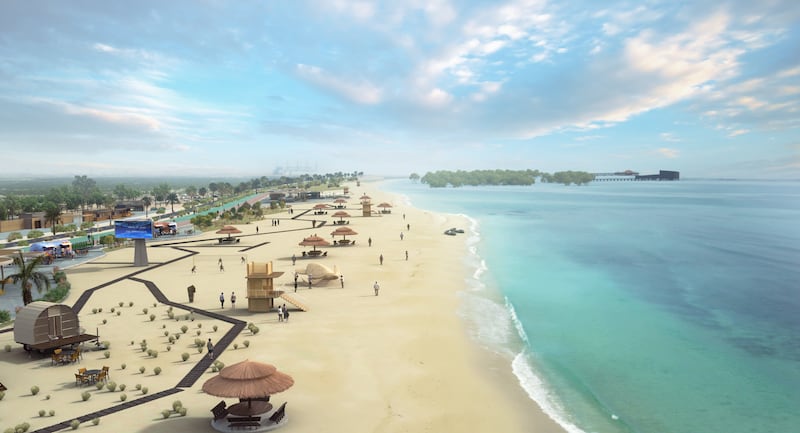 Dubai has unveiled plans to develop 54km of beaches around Palm Jebel Ali and Palm Jumeirah and a new 8km beach at Jebel Ali. Photos: @DXBMediaOffice / twitter