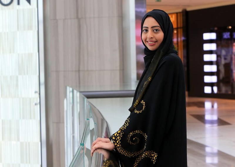 Amal Al Aqrabi, the hospitality manager for the Galleria at Al Maryah Island in Abu Dhabi. Ravindranath K / The National